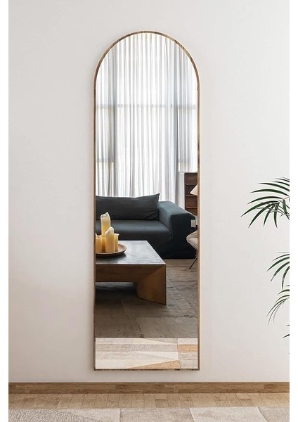 Design Ceviz Antre Koridor Konsol Duvar Salon Banyo Wc Ofis Yatak Odası Boy Ayna 40X120 cm modelleri