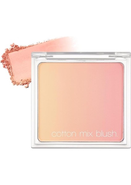 Doğal Görünümlü, 3 Farklı Tonlama Sağlayan, Uzun Süre Kalıcı Allık Cotton Mix Blush (No.1)