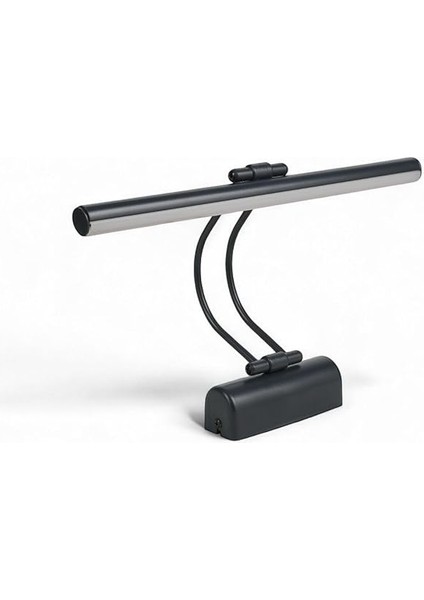 Enerji Tasarruflu Flüt LED Aplik Banyo Tablo Çalışma Masası Duvar Sanat Eseri Ayna Dekoratif ve Modern Aydınlatma 35 cm Elektrikli 6500K Beyaz Işık (Antrasit)