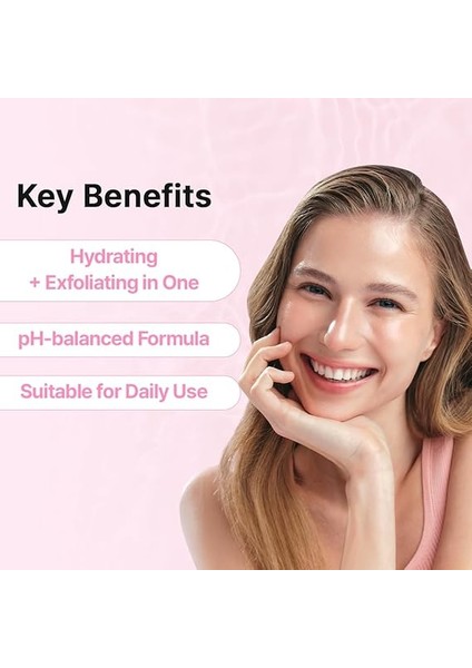 Hyaluron Exfoliating Aha Treatment Peeling Etkili Cilt/yüz Temizleyici/nemlendirici Tonik 150 ml indirimleri