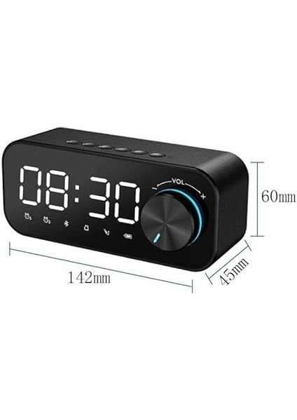 Bluetooth Şarjlı Alarmlı Usb/sd Aynalı Masa Saati fiyatları