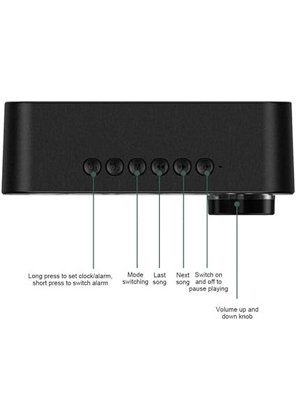 Bluetooth Şarjlı Alarmlı Usb/sd Aynalı Masa Saati fırsatları