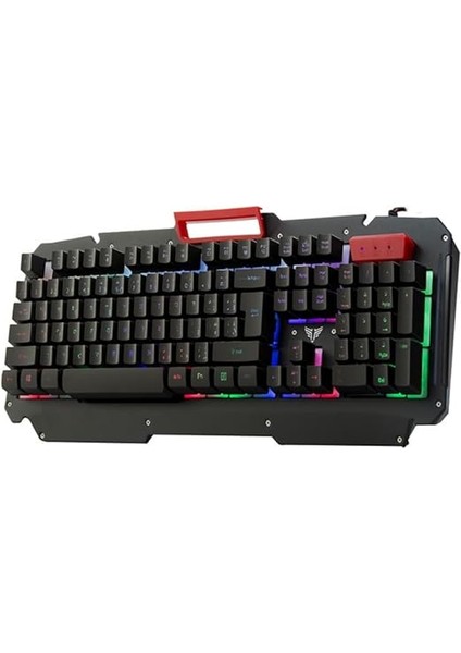 KB-R800 Metafor USB Gökkuşağı Aydınlatmalı Q Metal Yüzey Gaming Oyuncu K fiyatları