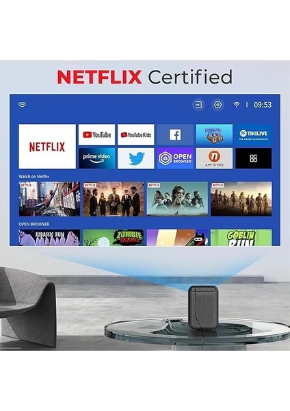 Tt Projeksiyon Cihazı, 650 Ansı Lümen, Full Hd 1920X1080, 4K Dc, L1 Lisanslı Akıllı Projeksiyon Cihazı fırsatları