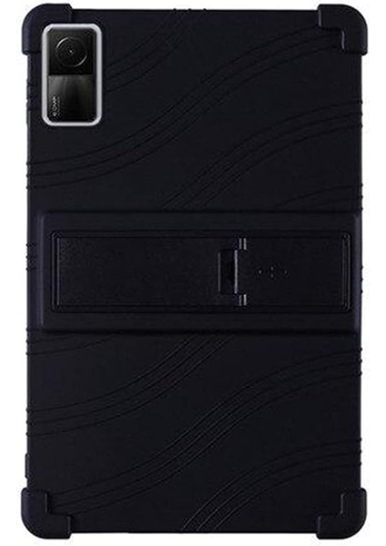 Xiaomi Redmi Pad 10.61 Inch Tablet Için Standlı Silikon Kılıf - Siyah AL3309