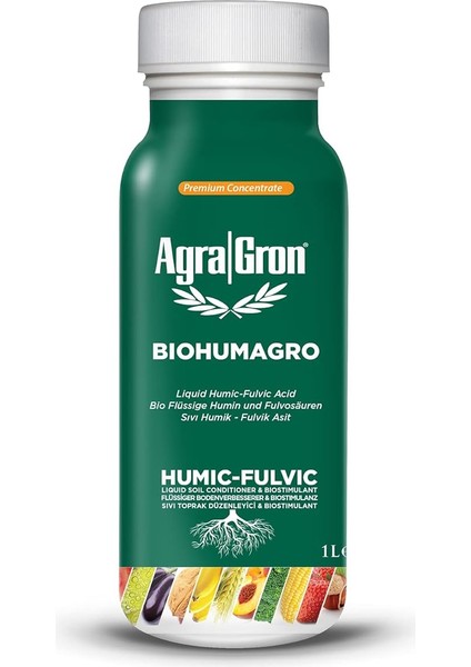 Biohumagro Leonardit Menşeili Hümik Fülvik - Agragron Biohumagro 1 Lt. Organik Toprak Düzenleyici