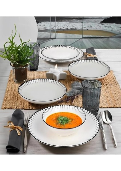 Porselen Güral Porselen 24 Parça Atina Yemek Takımı GBSATN24KY4R33063