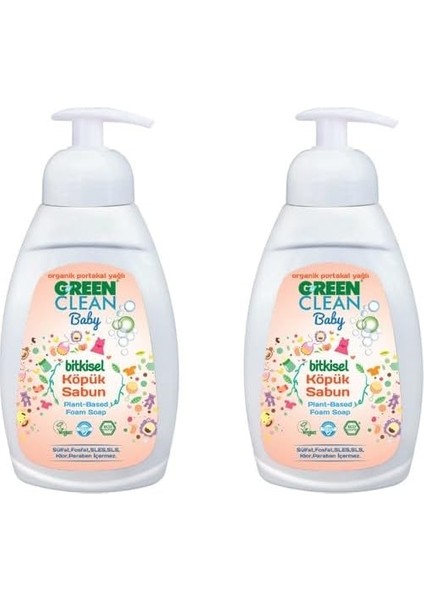 Clean Baby Köpük Sabun 450 ml x 2 Adet