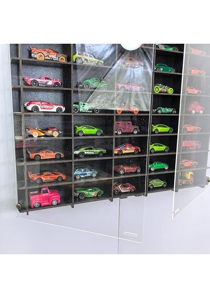 Kapaklı 1/64 Ölçek 50ARAÇ Hotwheels Matchbox Metal Araç Uyumlu Model Oyuncak Araba Rafı fırsatları