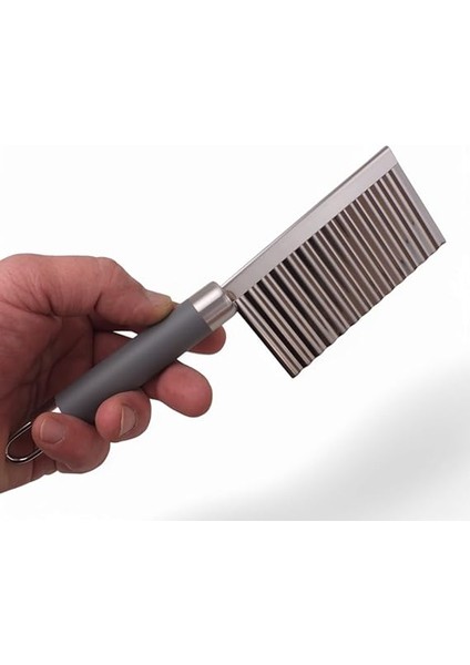 Silikon Saplı Çok Işlevli Paslanmaz Çelik Doğrayıcı Dalgalı Patates Havuç Kesici Kızarmış Sebze Dilimleyici Patates Bıçağı fiyatları