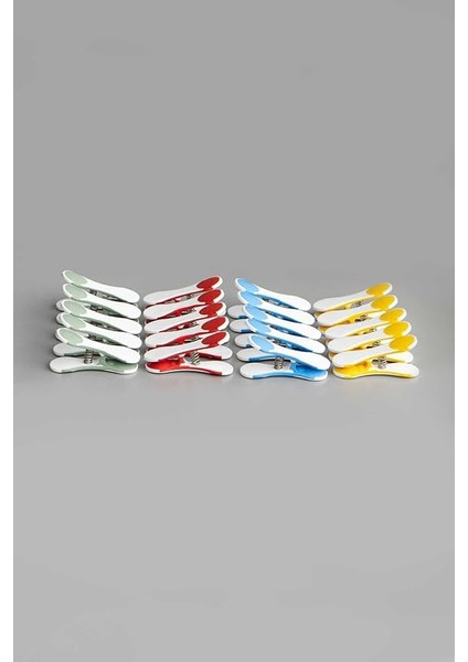 Home Yeni Nesil Silikon Çamaşır Mandalı, Iz Bırakmayan Süper Güçlü Paslanmaz Kırılmaz Mandal Seti 20'li