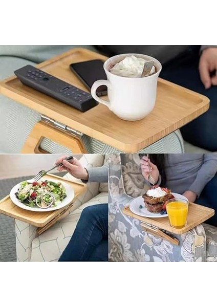 Home Yaylı Tutamaçlı Bambu Koltuk Tepsisi – Menteşeli, Kaymaz, Kolay Kullanımlı, Sağlam Tutan Yan Sehpa, Koltuk Kenarına Takılan Tepsi Sehpa (Dikdörtgen) fiyatları