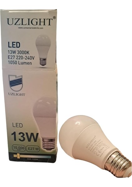 Uzlight 13W A60 E27 Duy 3000K Sarı Işık LED Ampul fiyatları