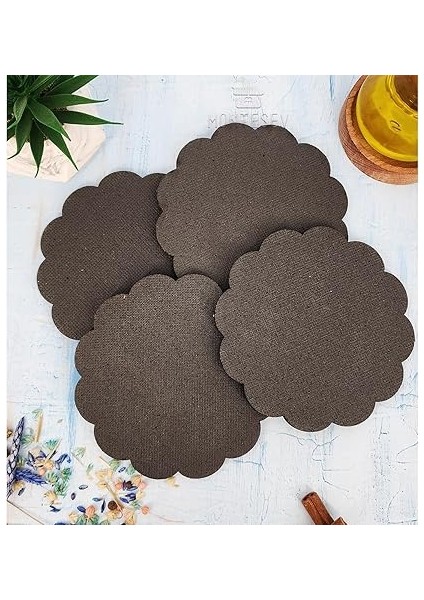 Renkli Desenli Nihale Ahşap Tencere Tava Çaydanlık Atlığı Nihale Seti 4 Lü Set MNT-106 indirimleri