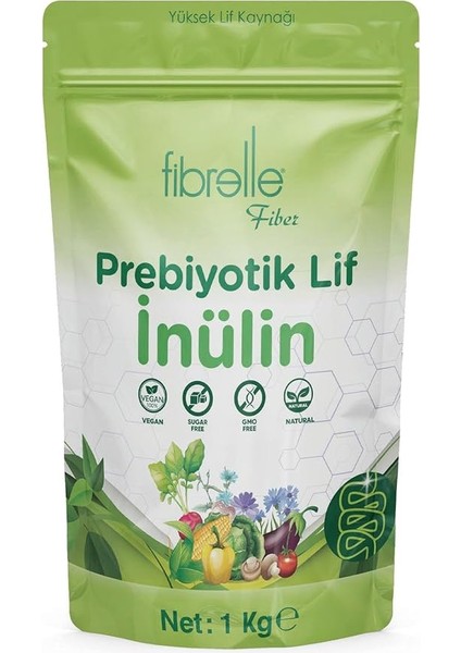 Inülin Prebiyotik Lif Hindibağ 1 kg Ambalaj 1 Paket