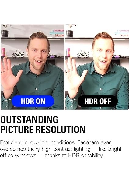 Facecam MK.2-1080P60 Full Hd Web Kamerası, Ultra Düşük Gecikmeli Akış, Pro Düşük Işık Performansı, Gerçeğe Uygun Renkler, Dslr Tarzı Uygulama Kontrolü, Hdr, Yakınlaştırma/takımlar Için, Pc/mac modelleri