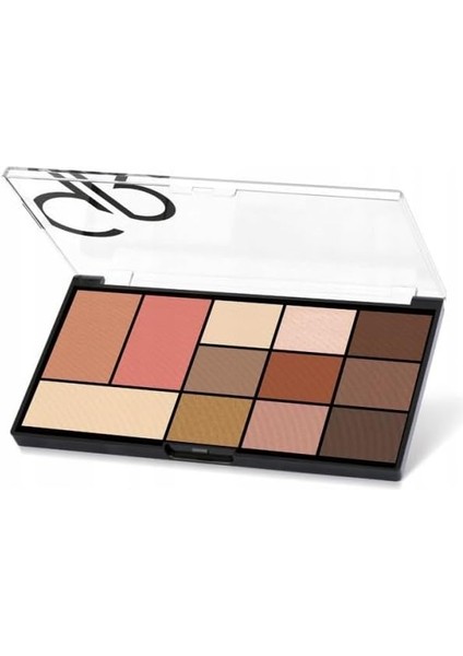 Rose City Style Face & Eye Palette Göz ve Yüz Paleti (Warm Nude 01)
