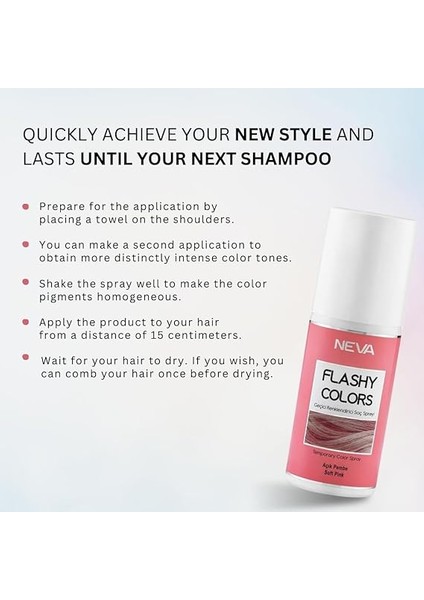 Flashy Geçici Sprey Saç Boyası Kot Rengi fırsatları