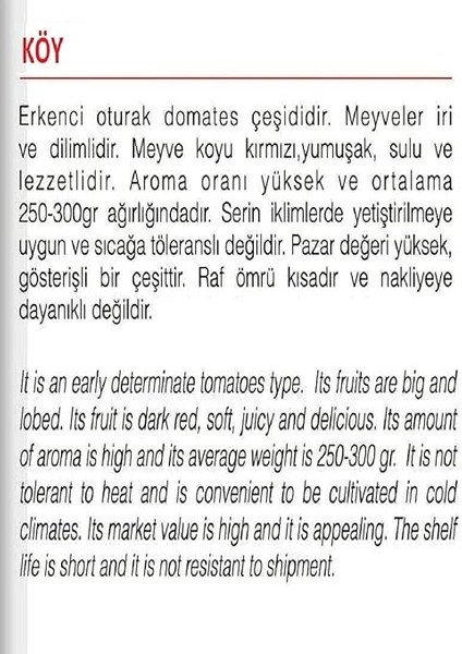 Tarım Ata Tohumu Yerli Doğal Köy Domatesi 1000 Adet Tohum fiyatları