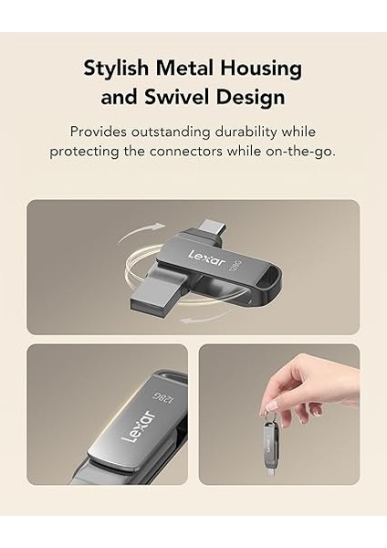 128GB Jumpdrive Dual Drive D400 USB 3.1 Type-C Flash Sürücü indirimleri