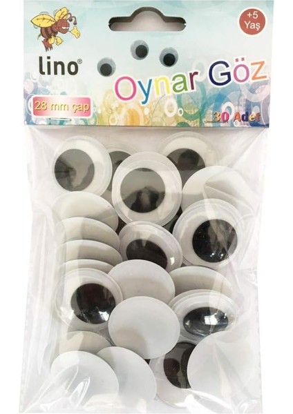 Oynar Göz Büyük Boy 28 mm 30 Lu RBZ-028
