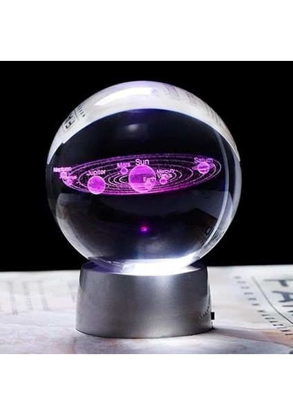 Işıklı Gezegen Cam Küre Dekoratif Hediyelik fiyatları
