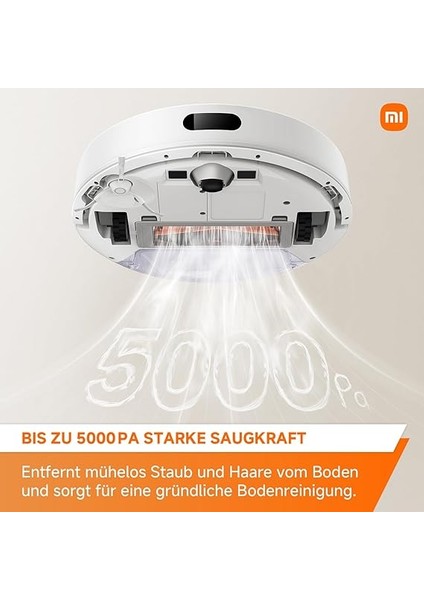 Robot Vacuum S20, 5000PA Emiş Gücü, Akıllı Robot Süpürge, Siyah indirimleri
