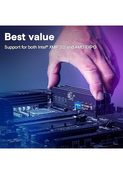 Ram 32GB Kit (2X16GB) Ddr5 5600MHZ (Veya 5200MHZ Veya 4800MHZ) Masaüstü Bellek CT2K16G56C46U5 indirimleri