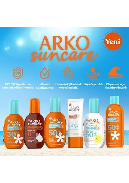 Suncare Güneş Bakım Sütü, SPF50+, 200 Mililitre fırsatları