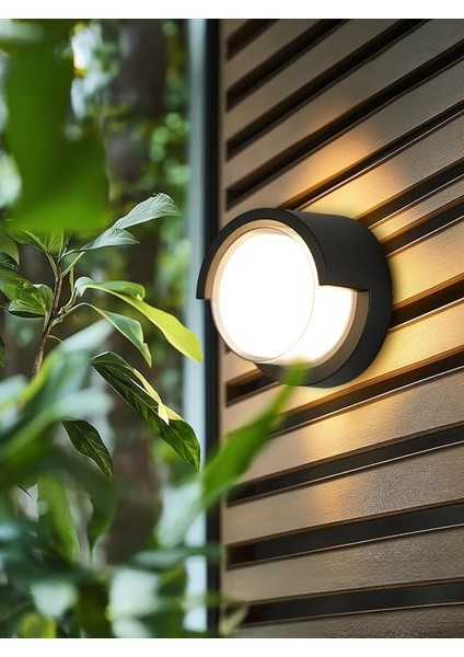 Geldi 15W Modern Tasarım LED Aplik Iç ve Dış Mekan Duvar Lambası Cata Bora 3200K Gün Işığı Bahçe Duvar Apliği