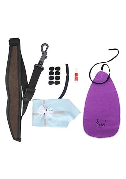 5'i 1 Arada Saksafon Seti, Boyun Askısı, 2 x Temizleme Bezi, Ağızlık ve Mantar Yağı modelleri