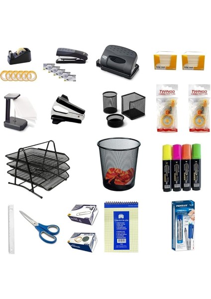 Zımba & Delgeç Kırtasiye Ofis Seti 004-8698946584984