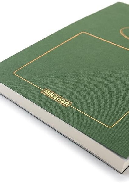 Prestij 17X24 cm Dokulu Karton Kapaklı Bloknot, 150 Yaprak, Düz, Yeşil modelleri