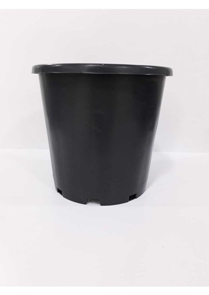 Üretim Saksısı 5 Adet 20X25 cm 6,4 Lt Plastik Saksı Siyah Üretim Saksı Bitki Saksısı