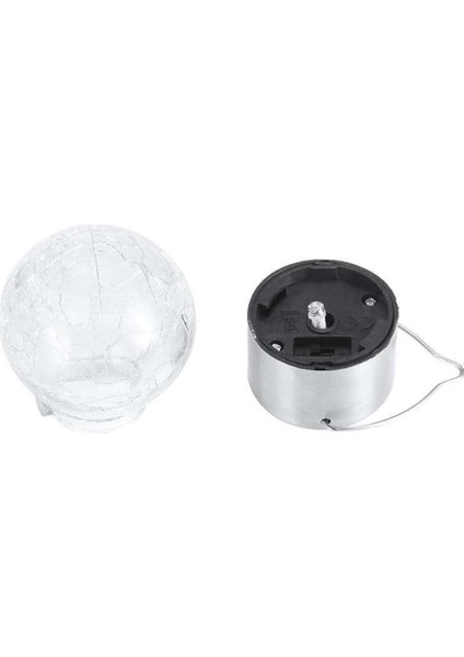 Solar Bahçe Lambası, Kırık Cam Desenli Kristal Top, Sarı Işık, 200 Mah, Güneş Enerjisi Ile Şarj Olur, Bahçe, Ev, Etkinlik Dekorasyon, IP44 Suya Dayanıklı, 042 (3 Adet) indirimleri