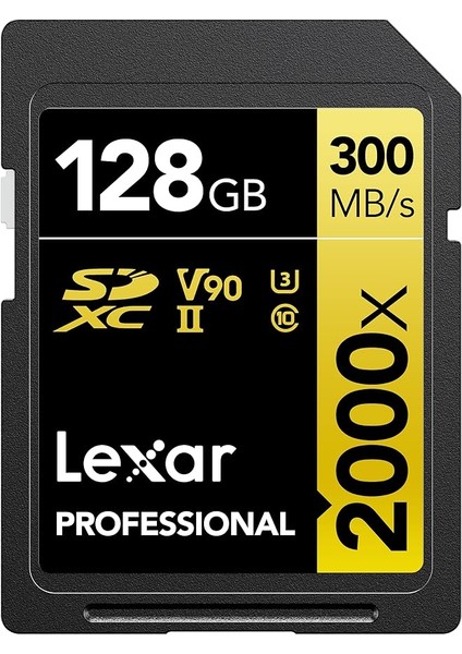 128GB Professional 2000X Sdhc Uhs-Iı Cards, Up To 300MB/S Read 260MB/S Write C10 V90 U3