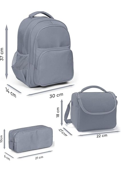 High Kids Lavanta Turkuaz Deniz Temalı 3'lü Okul Çanta Seti SET0114422 - Kız fiyatları