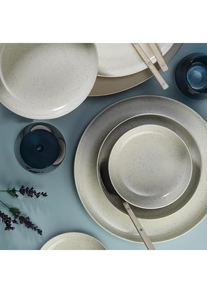 Porselen Moderna 8 Parça 2 Kişilik Yemek Takımı, Krem fiyatları