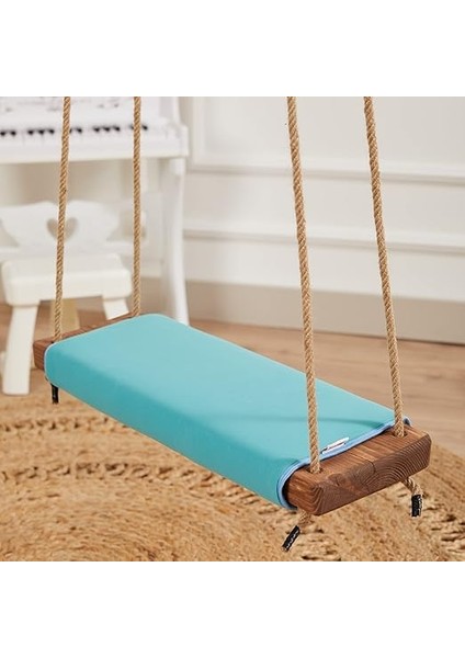 Klasik Ahşap Piknik Salıncak - Ev, Bahçe, Piknik (Turkuaz) indirimleri