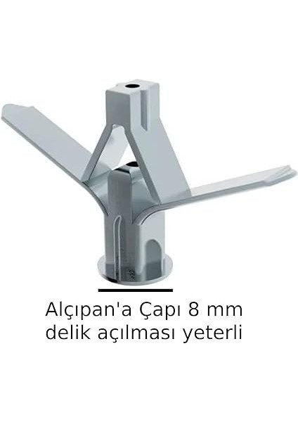 Dübeli Kanatlı Dubel Kelebek Plastik Dübel Alçıpen Dubel 6 Adet fiyatları