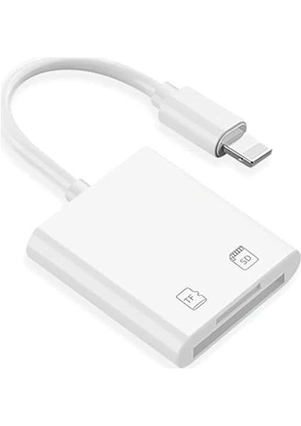 Lightning To Sd Card Camera Reader Kablo iPhone 11 12 13 14 Uyumlu Sd Micro Sd Kart Okuyucu Kablo Adaptör fiyatları