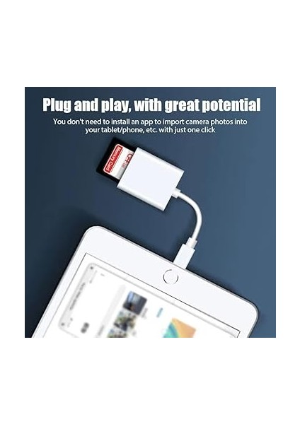 I-Os I-Pad ve I-Phone Uyumlu 8 Pin Lighting Çevirici Adaptör Micro Sd ve Sd Kart Okuyucu (8 Pin) indirimleri