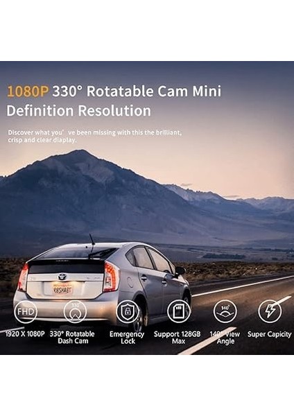 1080P 30FPS Full Hd 24 Saat Park Modu Çarpışma Algılama Mini Akıllı Araç Kamerası fiyatları