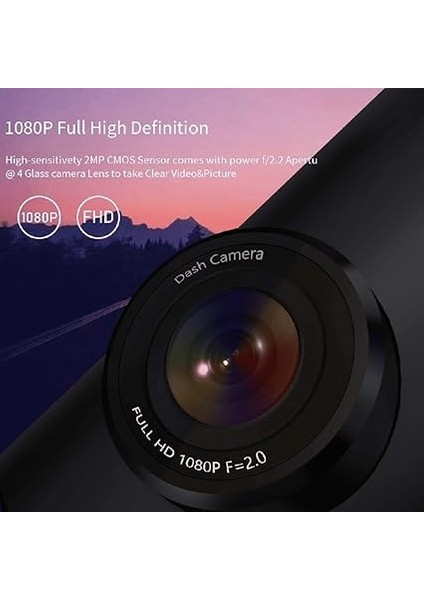 1080P 30FPS Full Hd 24 Saat Park Modu Çarpışma Algılama Mini Akıllı Araç Kamerası modelleri