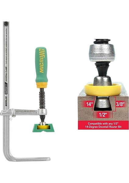 Kırlangıç Kuyruğu Kelepçe Ap, Yeşil, 21,5 cm