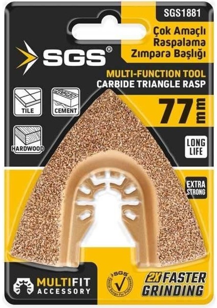 1881 Karbür Zımparalama Raspalama Bıçağı 77 mm