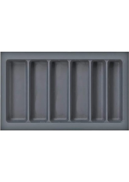 Cm. 6 Bölmeli Gri Çekmece Içi Düzenleyici Kepçelik (80 * 40 Cm'e Kadar Kesilir) Maket Bıçağı Hediye modelleri
