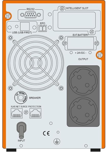 Powerpack 1kva (2x 7AH) 4-8 Dk Online Ups Güç Kaynağı