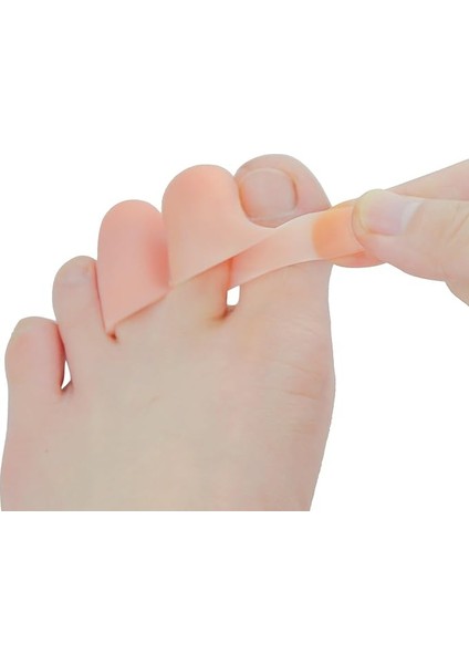 Ayak Serçe Parmak Orta Parmak Yüzük Parmak Koruyucu Silikon Hortum Tırnak Batması Kemik Koruyucu