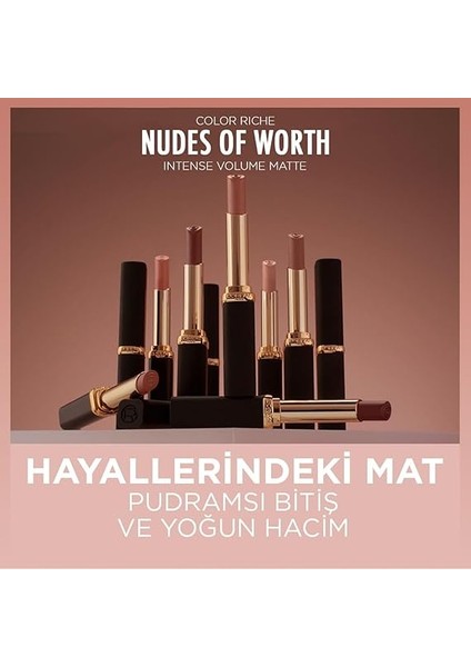 Parıs Color Riche Intense Volume Matte Ruj - 505 Nude Resilient fırsatları